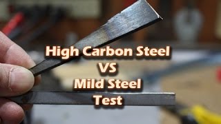 High Carbon Steel vs Mild Steel Test