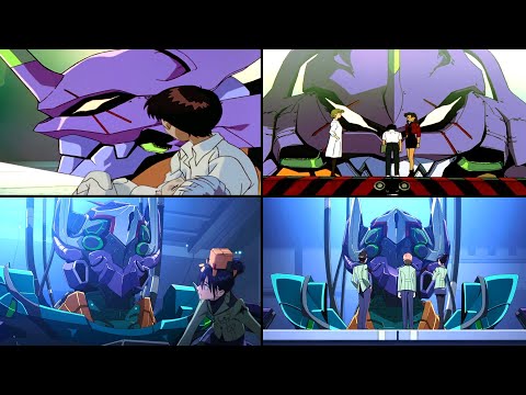 初号機 VS ジフレド 紹介比較 エヴァ GQuuuuuuX ガンダム ジークアクス ニャアン EVA 01 GFred Gundam Nyaan Evangelion Comparison