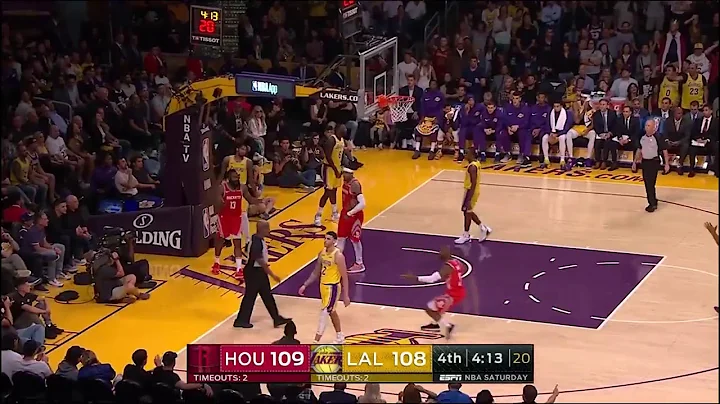 Chris Paul, Rajon Rondo, Brandon Ingram FULL Brawl l Lakers Vs. Rockets