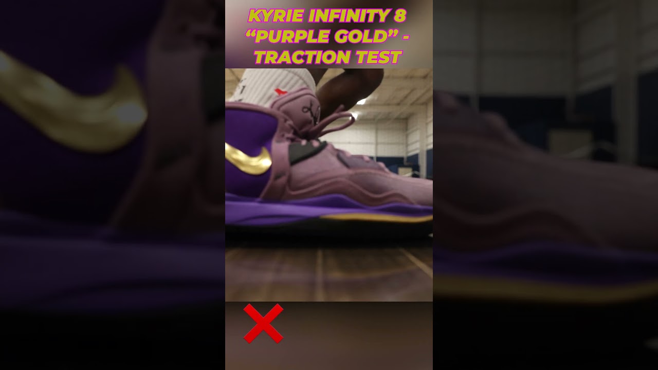 Kyrie Infinity 8 "Purple Gold" - Traction Test 