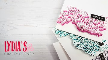 Paper Crafting Tutorial: Adding Color With Stacked Die-Cuts | Lydia