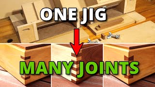 Many Woodworking Joints From One Simple Jig! (Spline, Box and More)