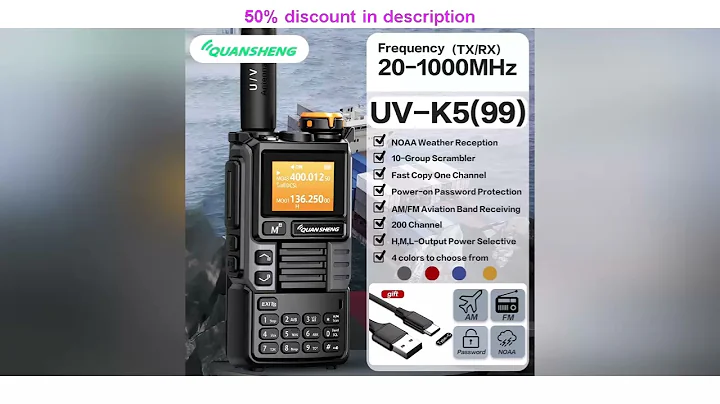 Latest Products You Must Know! Quansheng UV-K6 Upgrade UV-K5 (99) Interphone 5W Air Band Radio Ty