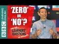 Learners Questions: When zero means no