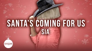 Sia - Santa's Coming For Us (Official Karaoke Instrumental) | SongJam