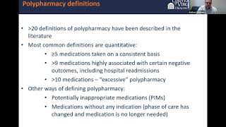 Recognizing Polypharmacy and incorporating Deprescribing into your Practice | CWLN Webinar