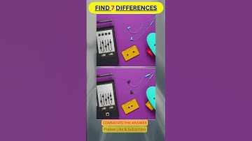 Find 7 Differences between two images in 10 seconds #shorts #shortsfeed #brainteasers