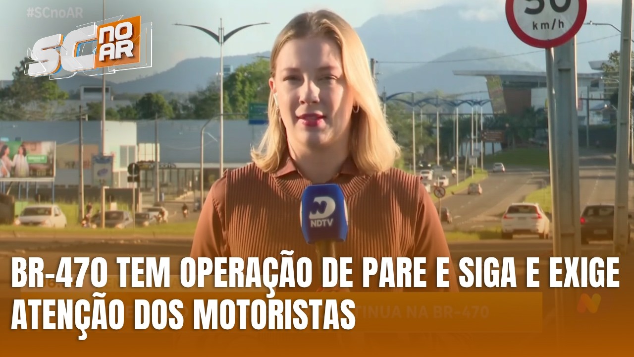 Trânsito na BR-470 segue com operação de pare e siga em Apiúna