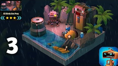 Tiny Robots Recharged gameplay walkthrough level 3 - Birds are prey