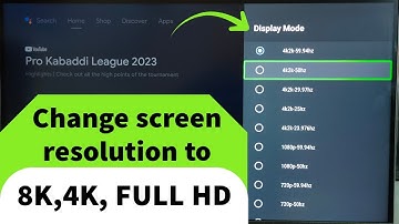 All Android TV : How to Change Screen Resolution HD, FULL HD, 4K, 8K | Change Display Resolution