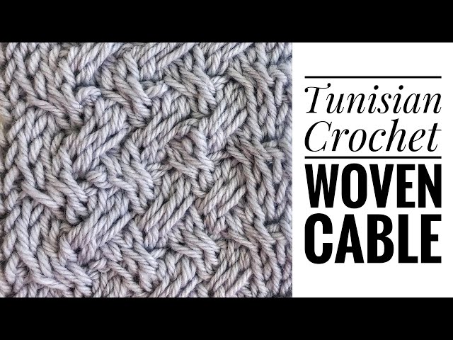 Tunisian Crochet Cables Video Tutorial - One Dog Woof
