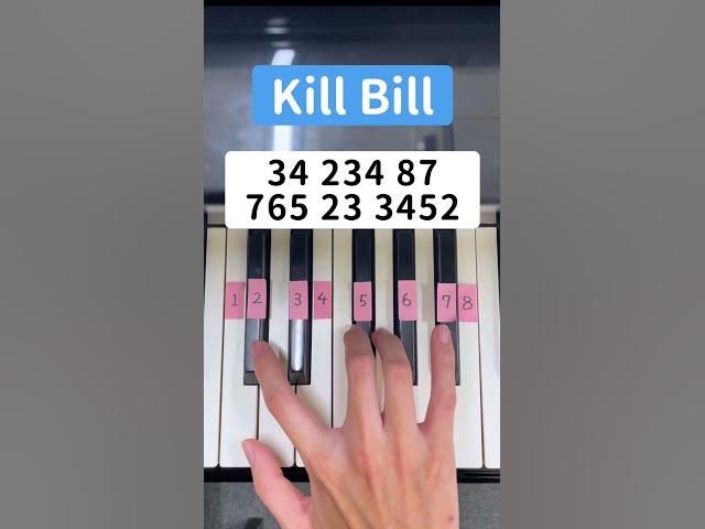 Kill Bill (Piano Tutorial) #TikTok