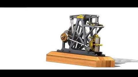 Steam Engine Motion in SolidWorks
