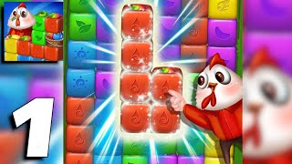 Fruit Funny Blocks - Gameplay Part 1 Levels 1-11 (Android, iOS) screenshot 1