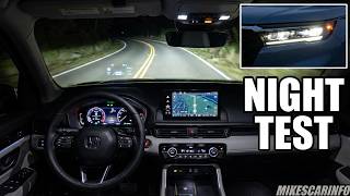 AT NIGHT: 2026 Honda Pilot Elite - Headlights, Displays & Night Visibility (Real-World Test)