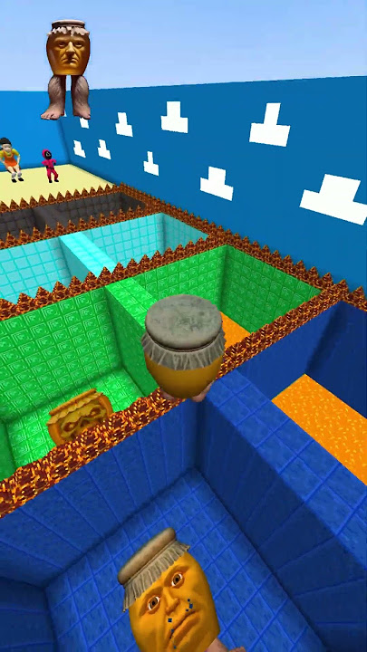 Italian Brainrot vs Squid Game Lava Jump (Part 4) #minecraft #italianbrainrot #brainrot