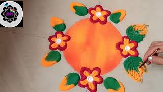 Diwali special Rangoli! New year!  Relaxing Rangoli | rangoli for beginners | Dhanteras | #rangoli