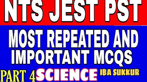 JEST | PST | Test Preparation | Test No 4 | IBA Sukkur | Science