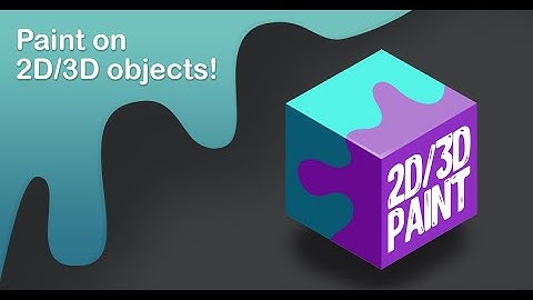2D/3D Paint - Paint on any objects in Unity!