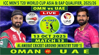 Download Mp3 Oman vs UAE | OMN vs UAE Live | 13th Match of ICC Men’s T20 World Cup Asia & EAP Qualifier 2025-26 Gudang lagu Download Mp3 Oman vs UAE | OMN vs UAE Live | 13th Match of ICC Men’s T20 World Cup Asia & EAP Qualifier 2025-26