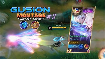 GUSION MONTAGE 8 "Shocked Combo" Satisfying/ Freestyle/ Double Dagger/ High IQ Outplays. RJN.OFF