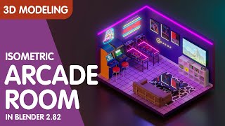 Arcade Room in Blender 2.8 - 3D Modeling Tutorial