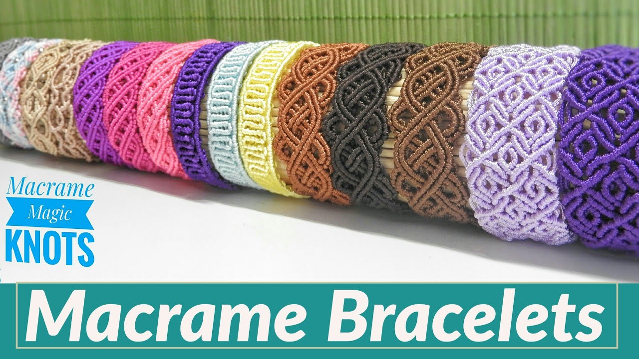 Snaky Macramé Bracelet Tutorial - YouTube
