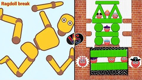 Hide Ball Brain Teaser vs Ragdoll Break vs Kick Break | Funny Gameplay Comparison