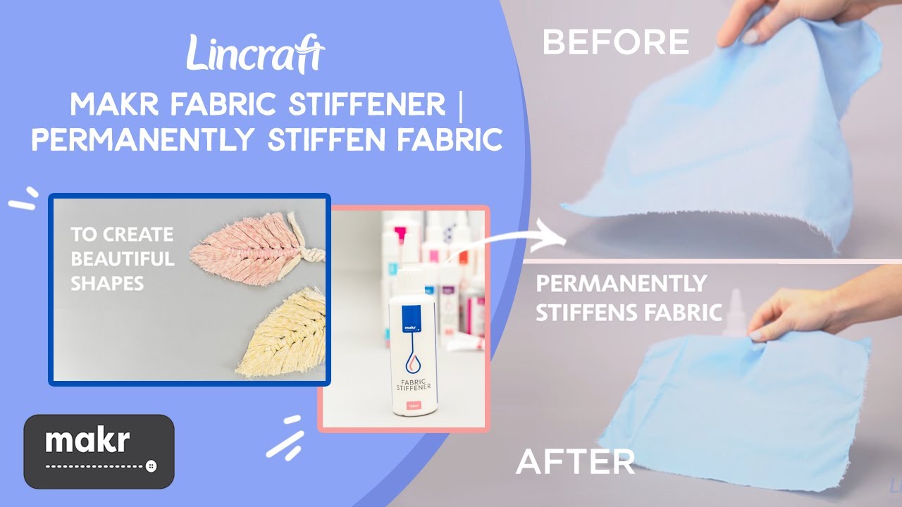 DIY Make your own fabric stiffener