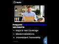 Frequent requirement changes can lead to gaps