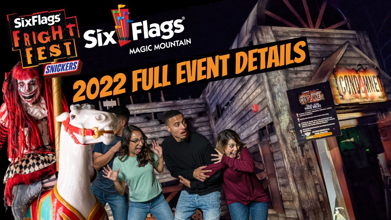Six Flags Fright Fest 2022 Magic Mountain Full Details Revealed
