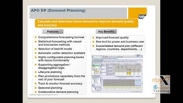 SAP APO Online Training | SAP APO Tutorial | Max OnlineTraining