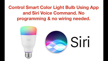 Control Smart Color Light Bulb Using App and Siri Voice Command. No programming & no wiring needed.
