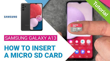 Samsung Galaxy A13 - How to insert a micro sd card • 💾 • 📱 • 📈 • Tutorial