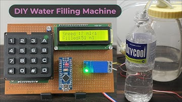 User Input Based Liquid/Water Filling Machine using Flow Sensor & Arduino