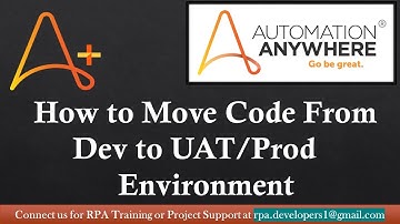 Code Movement in Automation Anywhere | How to Move RPA Code from Development to Production