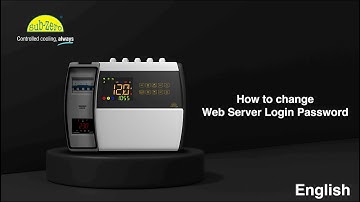 CRC-2072 : Cold Room Panel - How to change web server log in password