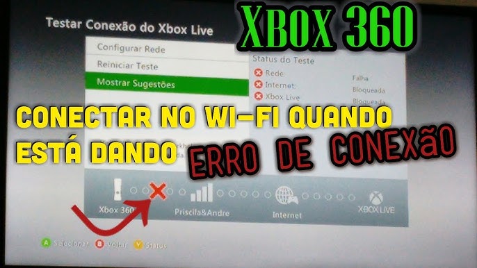 Solucionar problemas de conexão de rede do Xbox 360