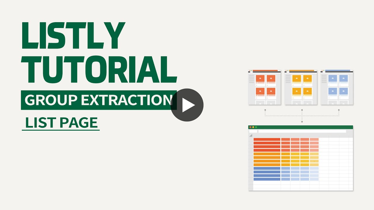 Tutorial-2. Group Extraction (from List page)