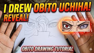 I draw obito uchiha with follow two step 