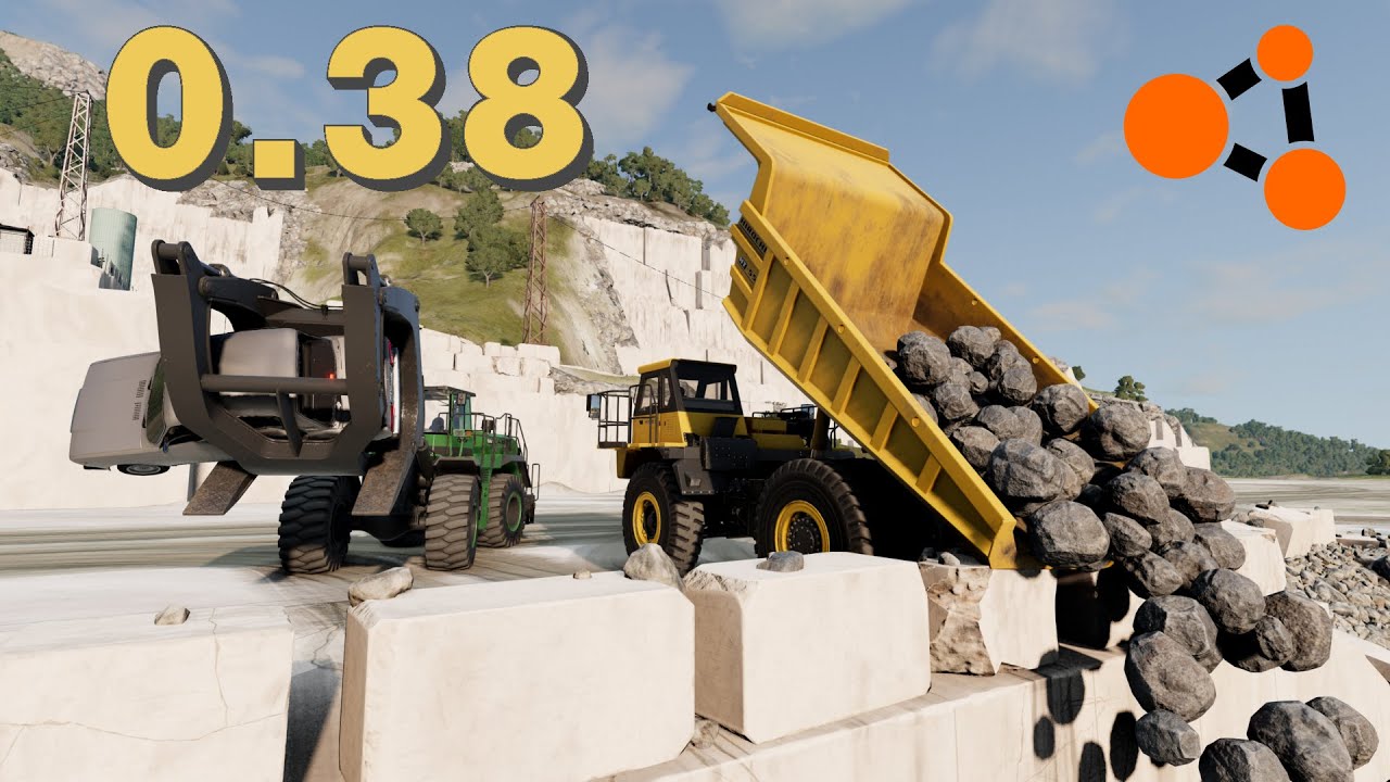 ДОБАВИЛИ БЕЛАЗ И КАРЬЕР / Обновление 0.38 в BeamNG.Drive