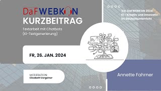 Textarbeit mit Chatbots (KI-Textgenerierung)