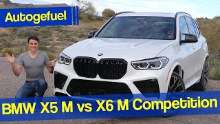 The most powerful BMW X5 vs BMW X6 REVIEW - 625 hp X5M vs X6M Competition