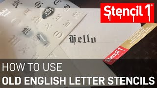 Stencil1 How To Use Old English Letter Stencils, Easy to use Template screenshot 2