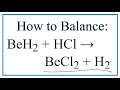 Balancing Chemical Equations Concepts