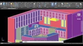 Autocad-Kitchen 3D modeling and Rendering