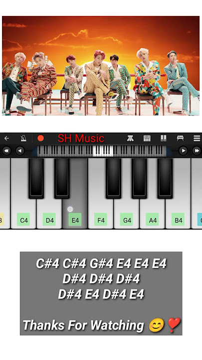 BTS - IDOL M/V | Easy Piano Tutorial | #shorts