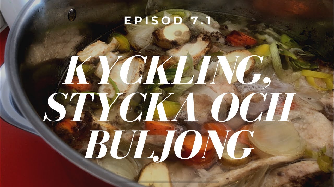 Kyckling, att stycka och göra god kycklingbuljong