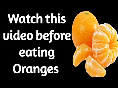 Orange ! Beware of Oranges / Watch this video before eating an orange fruit / Worms in Orange fruit