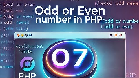 How to Check Odd or Even Numbers in PHP | PHP Beginner Project with Source Code